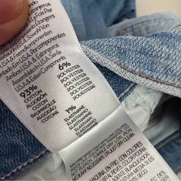 MOTHER Insider Crop Step Fray Jeans Blue Size 25 Raw Hem Some Marks - Picture 16 of 16